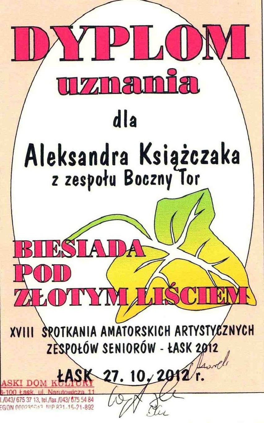 Sukces Bocznego Toru z Piotrkowa podczas Biesiady pod Złotym Liściem w Łasku