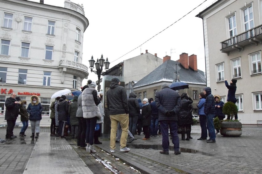 Protest pracowników Sądu Okręgowego w Bielsku-Białej [ZDJĘCIA]