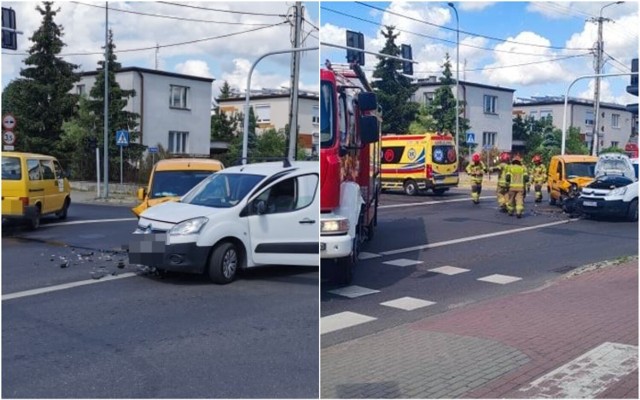 Wypadek na skrzyżowaniu Wiejska - Gajowa we Włocławku