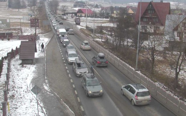 Na korki na zakopiance napotkamy między innymi w Klikuszowej.