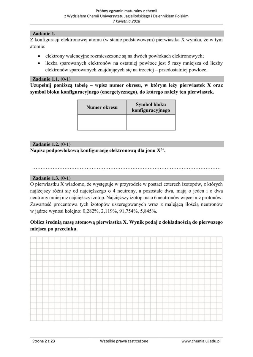 Matura z chemii 2018 r. Sprawdź, czy poradzisz sobie z pytaniami!