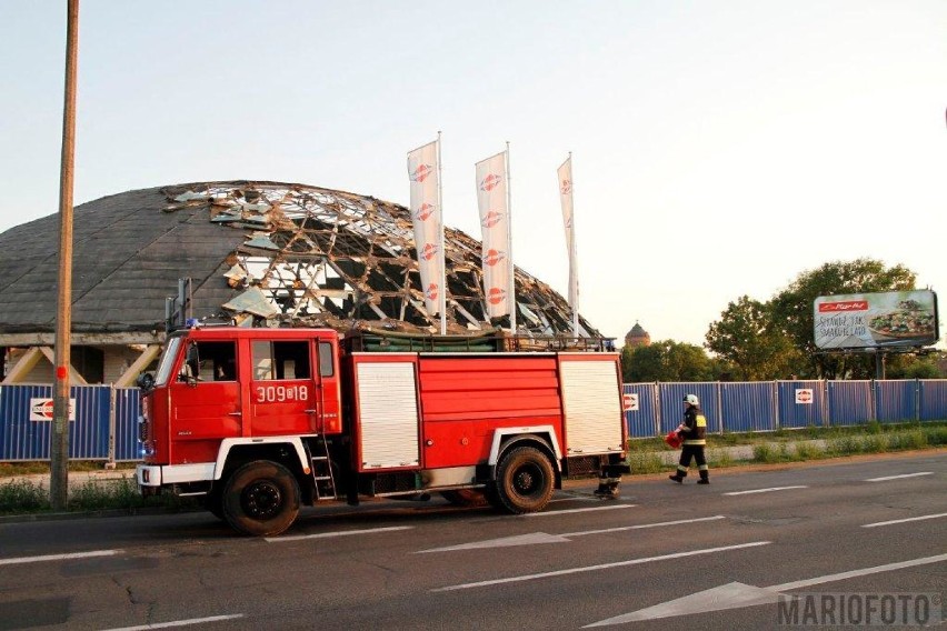 Pożar hali Okrąglak w Opolu