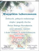 Wszystkim  Lęborczanom Dobrych, pełnych rodzinnego ciepła i pogody  ducha