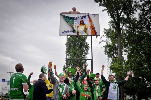 Kibice Irlandii przed meczem opanowali cały Gdańsk - ulice, ...