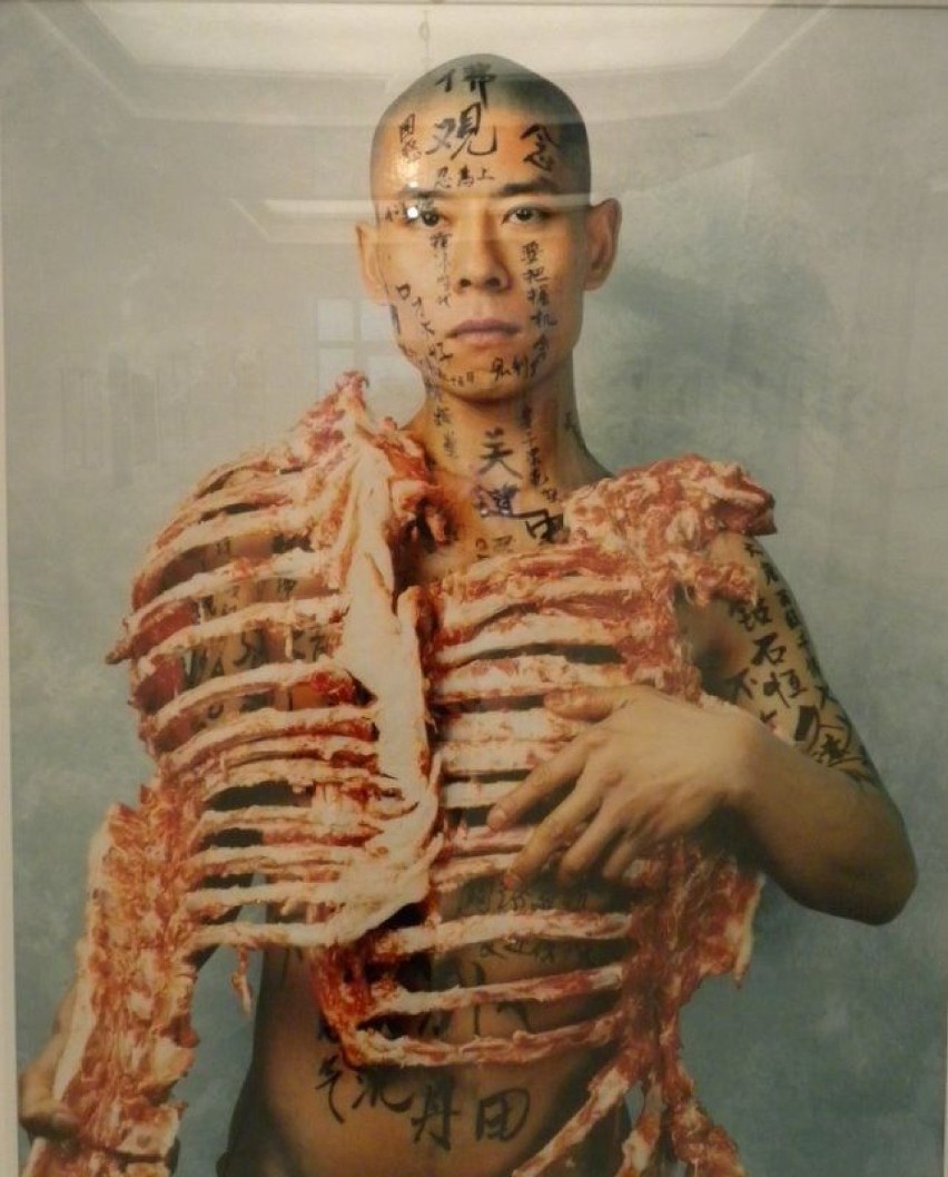 Zhouk Huan - Meat and Text - 1998 rok. Fot. Stefania...