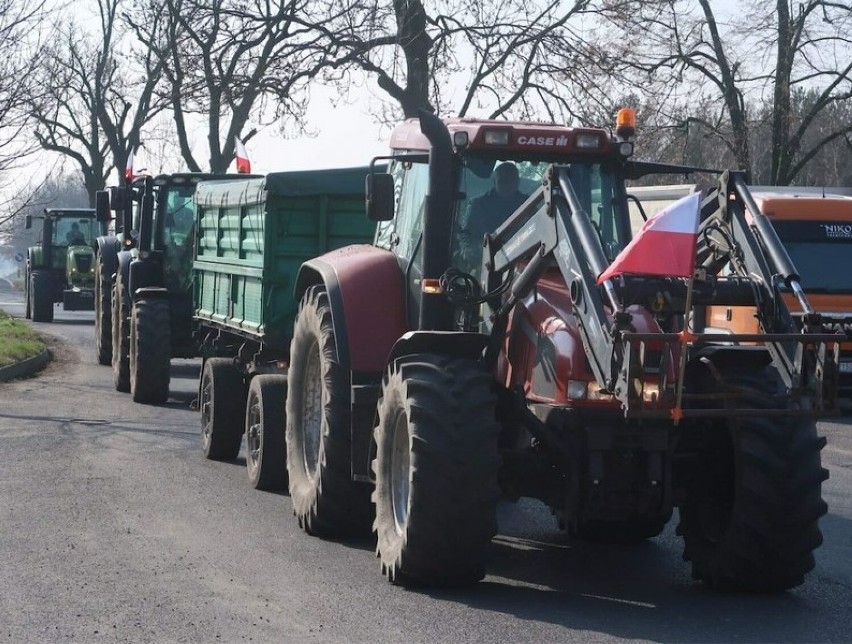 Ciągniki wróciły na drogi. Rolniczy protest blisko Leszna 
