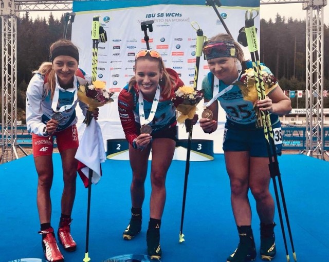 Monika Hojnisz wróciła z mistrzostw świata w biathlonie na nartorolkach z medalami