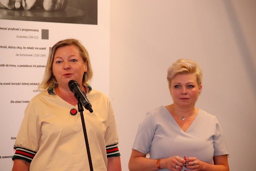O wystawie mówiły Justyna Górska - Streicher, dyrektor...