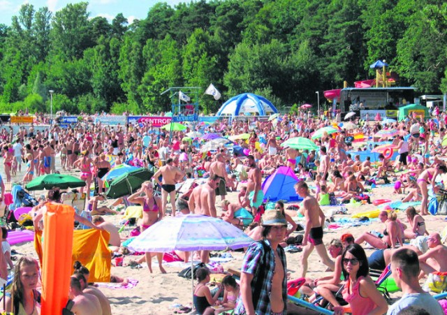 Plaża główna w Przyjezierzu