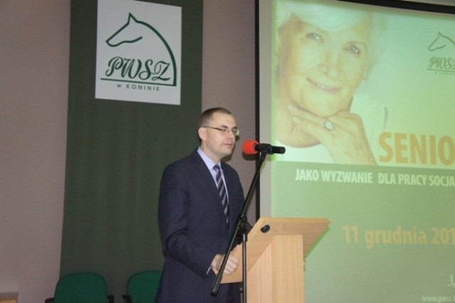 Konferencję otworzył Rektor PWSZ,  prof. nadzw. dr hab. Mirosław Pawlak