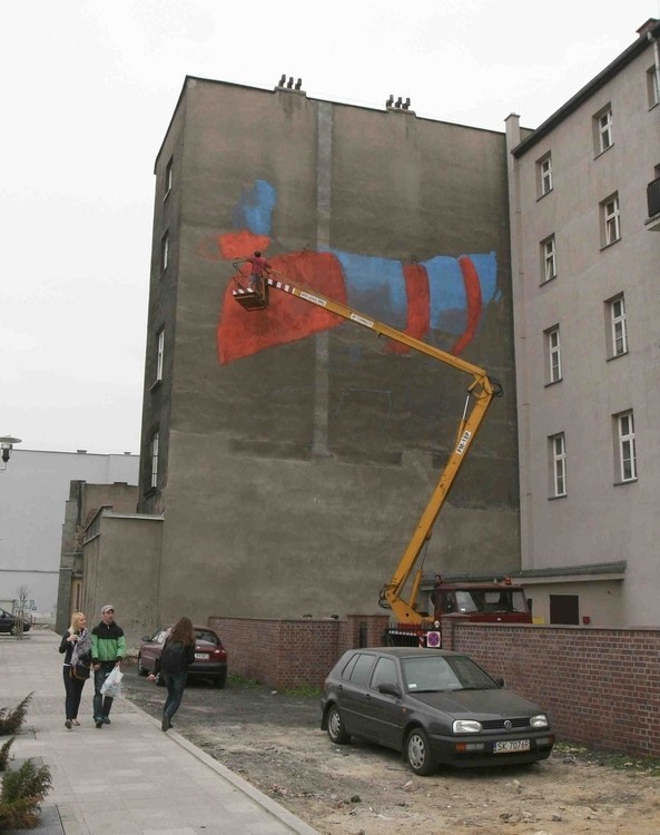 Mural na ul. Mariackiej Tylnej w Katowicach