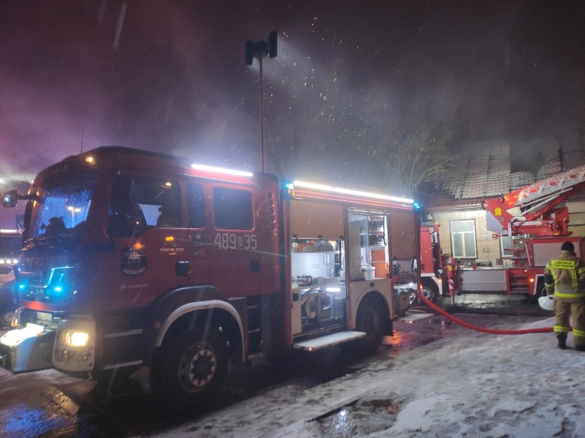 Pożar w centrum Sokółki