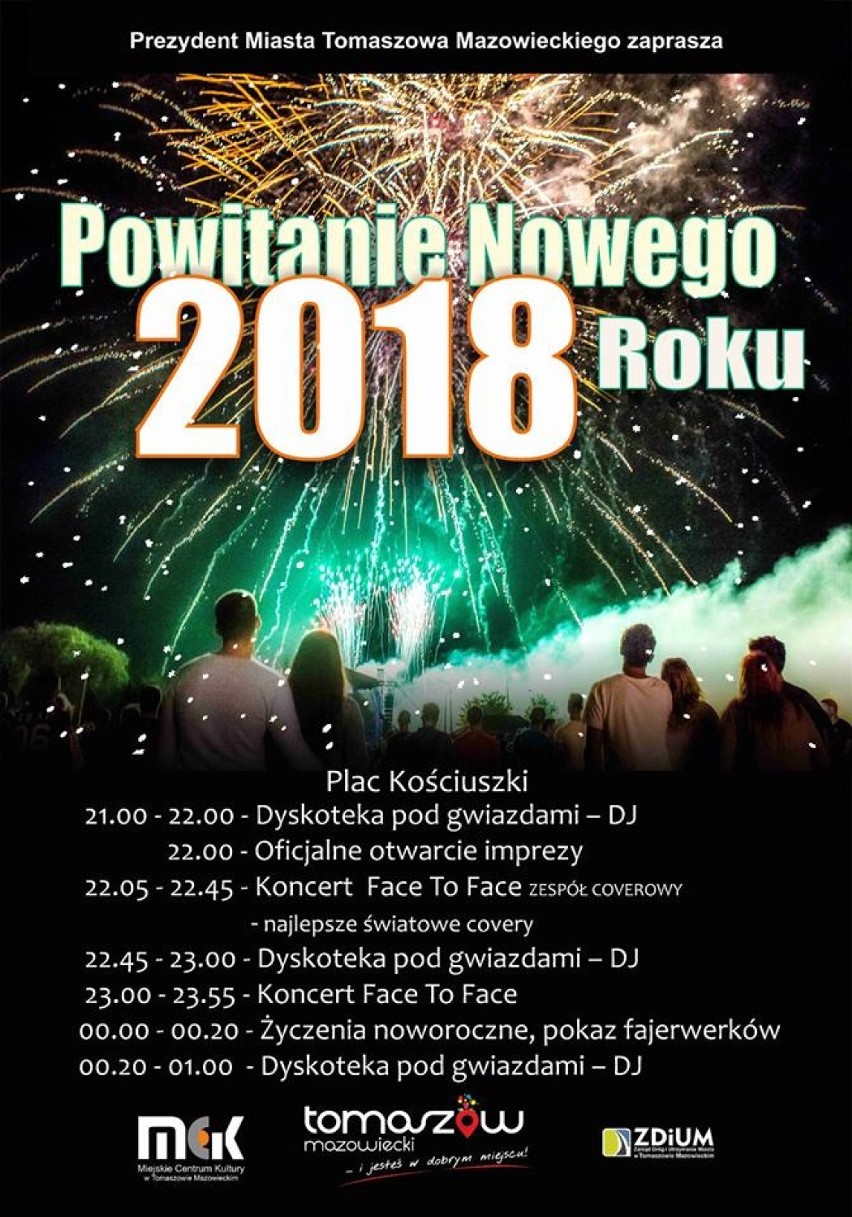 Sylwester w Tomaszowie. Mieszkańcy powitają nowy rok z władzami miasta na pl. Kościuszki