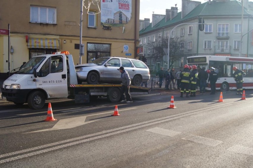 Wypadek na placu 3 Maja w Radomsku