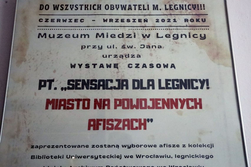Sensacja dla Legnicy! Miasto na powojennych afiszach, wystawa w Muzeum Miedzi