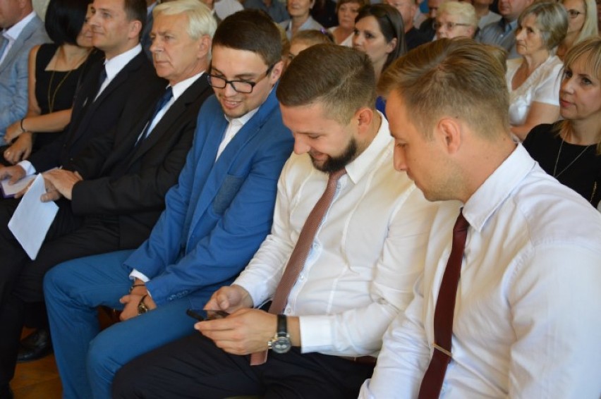 Rafał Szlas i kandydaci na radnych w Wejherowie