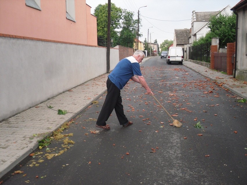 Śrem: krajobraz po huraganie