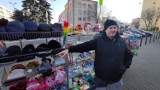 Targowisko przy hali w Piotrkowie - pierwszy dzień po ograniczeniu handlu, 1 grudnia 2020 [ZDJĘCIA, FILM]