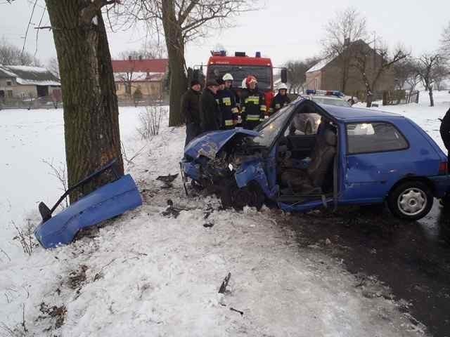 W miejscowości Tarnówka Dąbska gm. Dąbie doszło do wypadku...