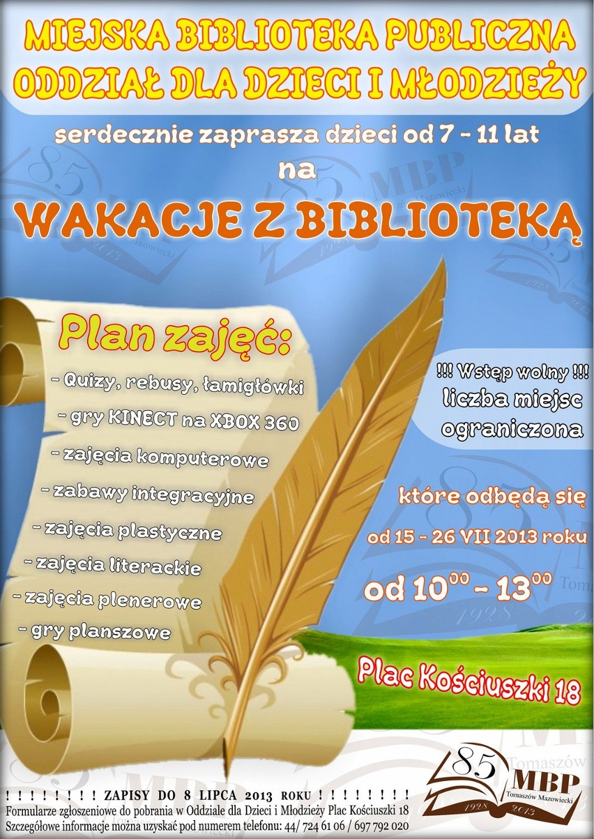 Wakacje w Tomaszowie. Gdzie się bawić przez najbliższe dni?