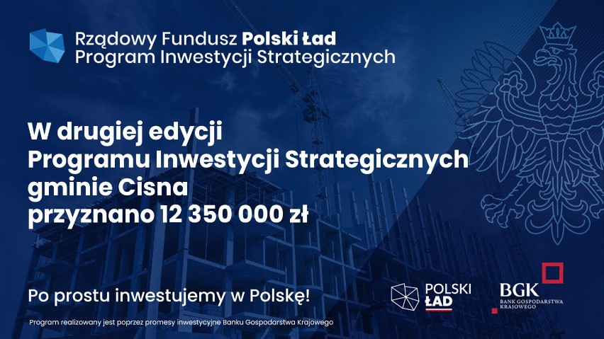 Miliony na Bieszczady z „Polskiego Ładu”. Są wyniki drugiej edycji Rządowego Programu Inwestycji Strategicznych
