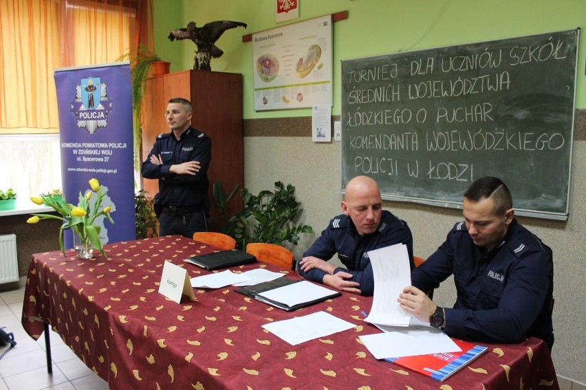 Turniej dla uczniów szkół średnich powiatu zduńskowolskiego o puchar Komendanta Wojewódzkiego Policji 