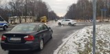 Jastrzębie: wypadek na skrzyżowaniu Północnej i Warszawskiej. BMW nie wyhamowało i zatrzymało się dopiero na prawidłowo jadącym fordzie