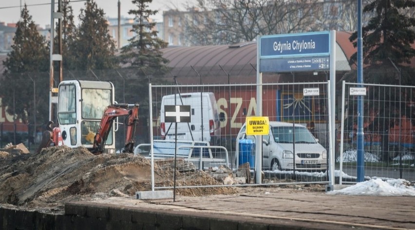 Remont stacji SKM Gdynia Chylonia