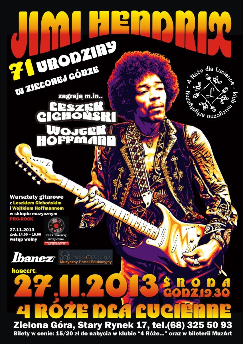 Urodziny Hendrixa w Zielonej Górze