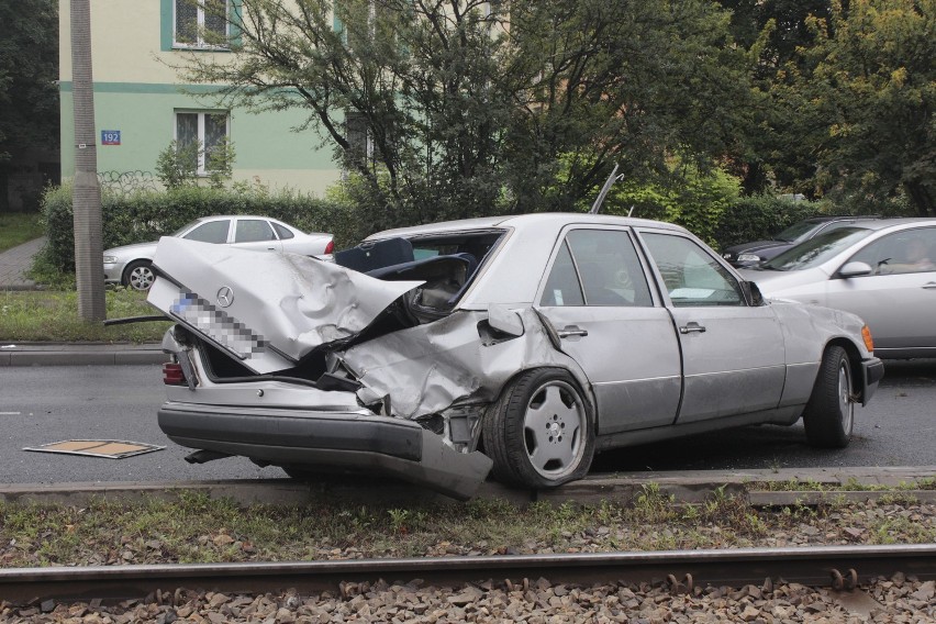 Wypadek na Włókniarzy w Łodzi