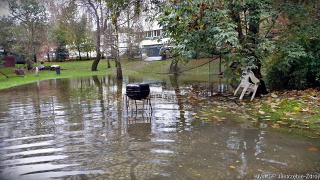 Podtopienia w Jastrzębiu-Zdroju. Osiem interwencji.