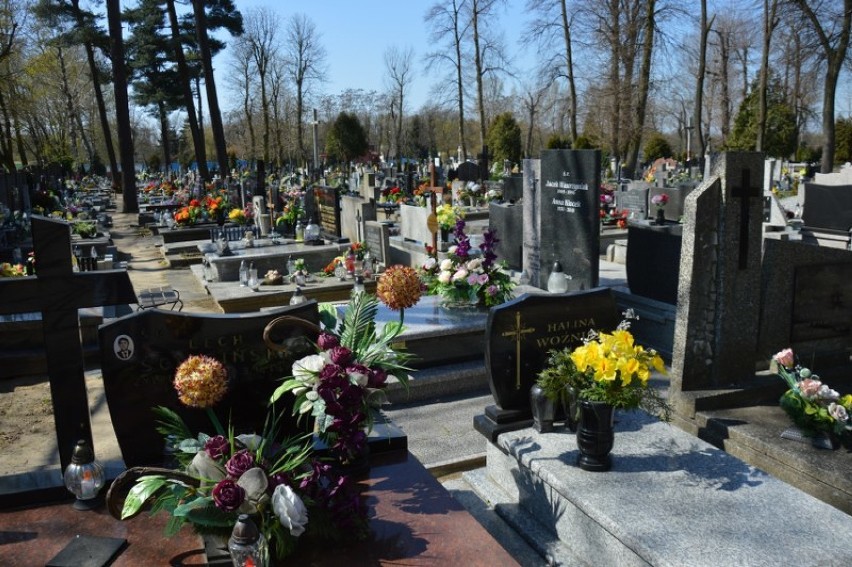 Świąteczny czas widać na starym cmentarzu w Zduńskiej Woli [zdjęcia]