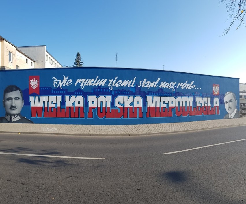 Mural przy ul. Młyńskiej w Obornikach już jest gotowy