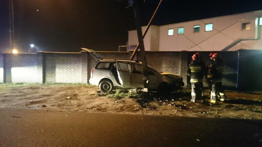Wypadek na ulicy Łośnickiej w Zawierciu 26 04 2015