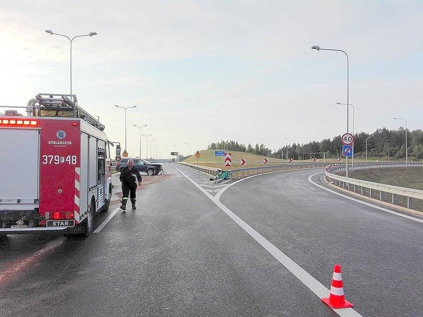 W piątek rano na „esce” koło Skwierzyny osobowe volvo...