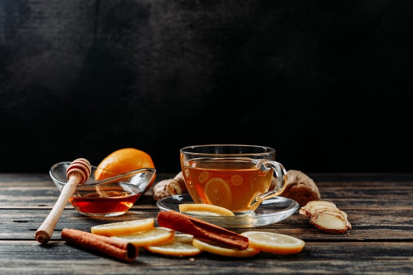 Herbata z pomarańczą i imbirem...