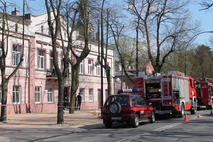 Pożar na ul. św Antoniego w Tomaszowie