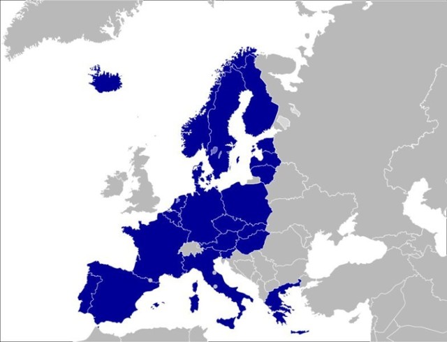 Państwa należące do strefy Schengen