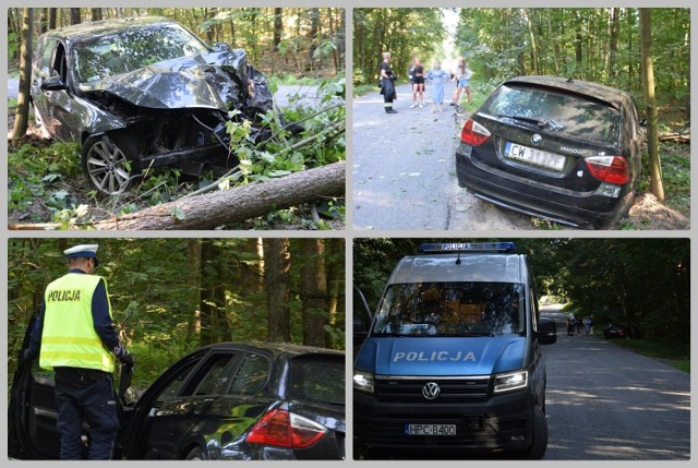 Wypadek drogowy w Nowym Witoszynie, gmina Fabianki, 28 lipca 2022 roku.