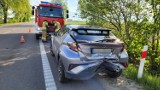 Wypadek w Widlinie (20.05.2022). 32-latka w volvo jechała za blisko i staranowała toyotę. Auto do naprawy plus mandat na 1,5 tys. | ZDJĘCIA