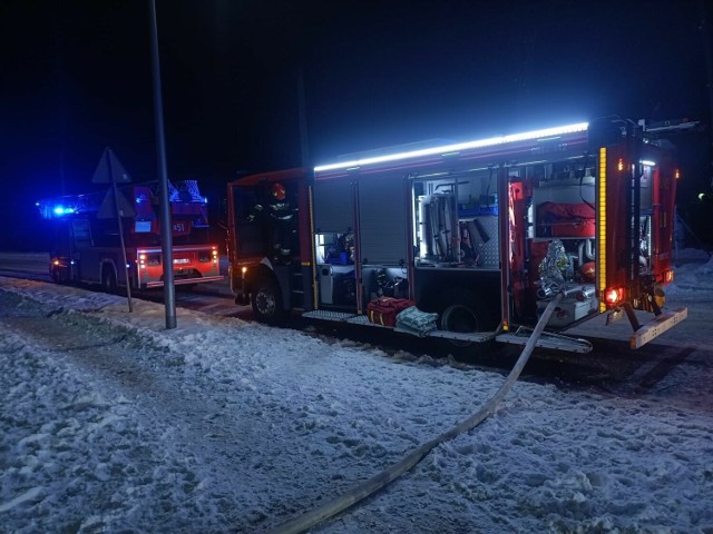 Pożar budynku na ul. św. Rozalii w Radomsku