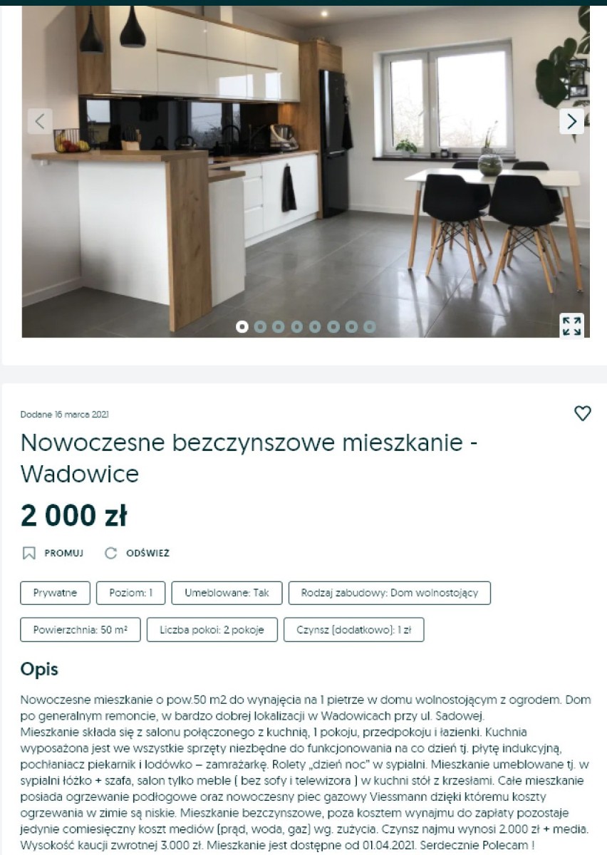 Mieszkania do wynajęcia w Wadowicach. Ile trzeba zapłacić? Aktualne oferty 