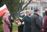Święto Niepodległości 2020 w Tychach. Msza i kwiaty pod Skrzydłami Niepodległości