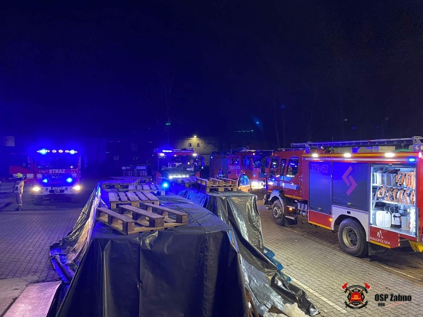 W akcji gaśniczej brali udział strażacy z PSP w Tarnowie i...