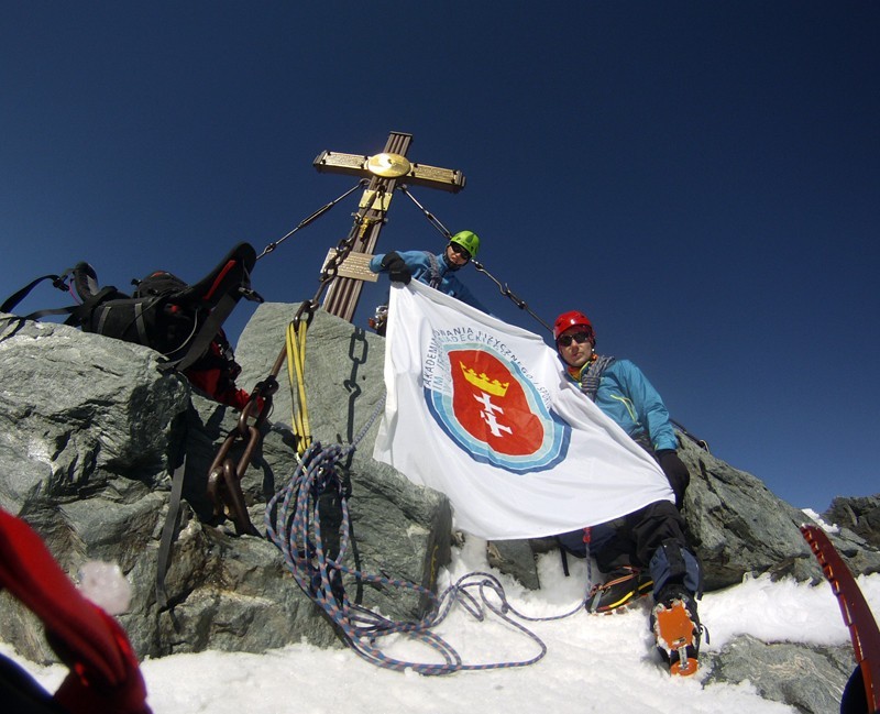 Studenci AWFiS w drodze na Mont Blanc