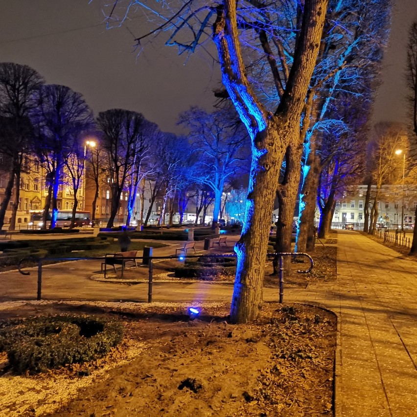Nowe oświetlenie w parku przy ul. Sienkiewicza
