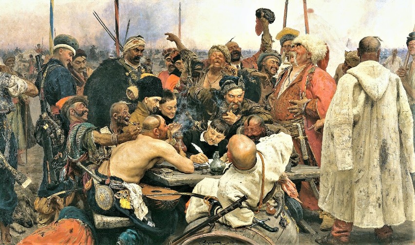 Kozacy piszą list do sułtana. Obraz pędzla Ilji Riepina....