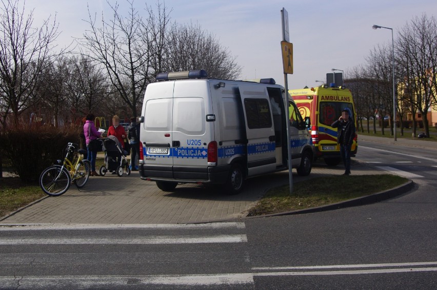 Wypadek w Kaliszu. Potrącenie rowerzysty na ulicy Hanki...