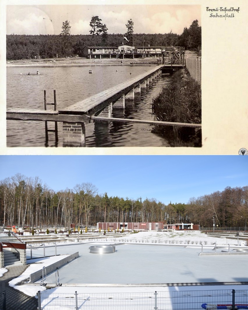 Wybudowane przed wojną kąpielisko w Zielonym Lesie w Żarach...
