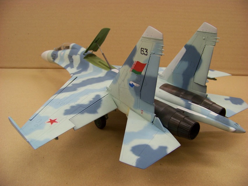 Model samolotu Su-27 Białoruskich Sił Powietrznych. To...